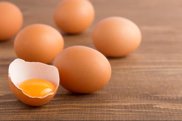 Plaquette d'œufs de poulet frais