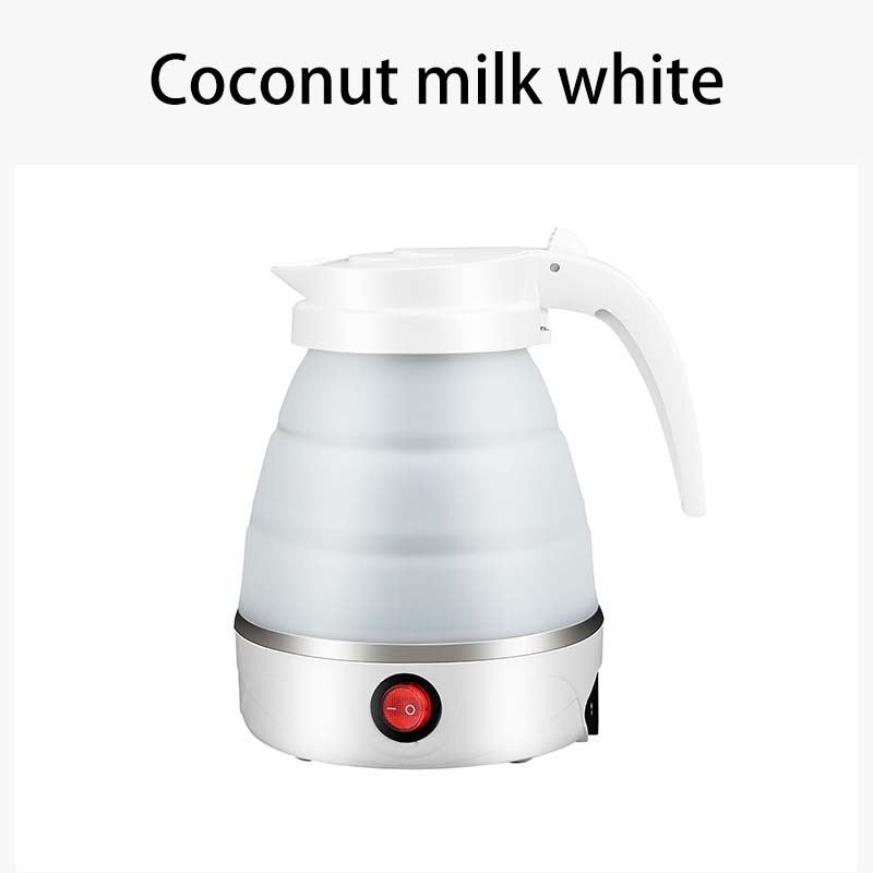 Bouilloire Électrique Pliable et Portable, Silicone et Acier Inoxydable